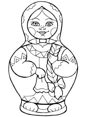 Красивая матрешка