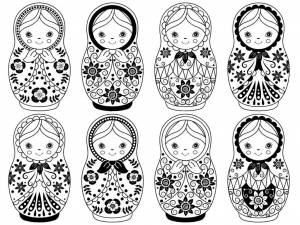 Много матрешек для детей
