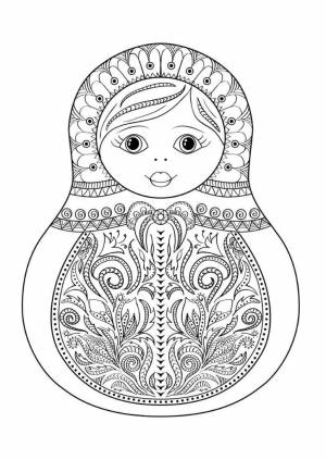 Матрешка с узором