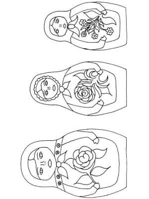 Раскраски Матрешка