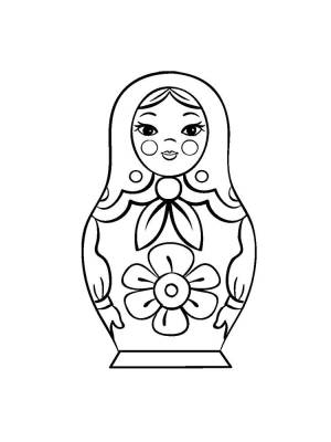 Раскраски, Искусство шитья, Матрёшка
