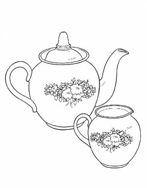 Раскраски Чайник
