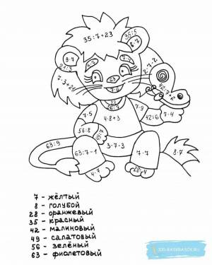 Раскраски Математическая 3 класс таблица умножения и деления