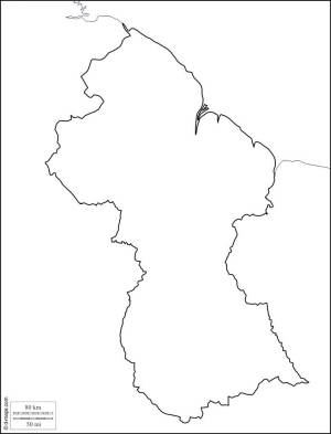 Гайана карта план