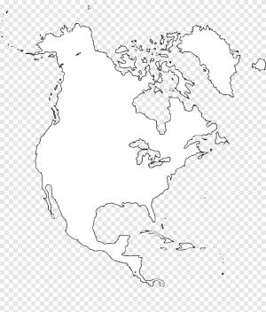 Пустая карта США Центральная Америка Бумага, карта, белый, монохромный png