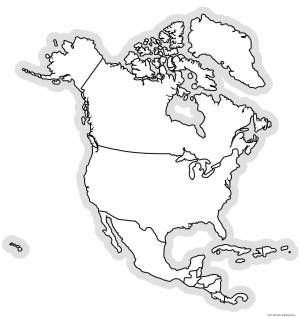 Раскраска северная америка