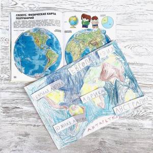 Montessori map geography drawing and art for primary 3-6 children