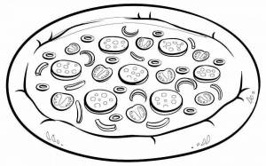 Раскраски Пицца картинка