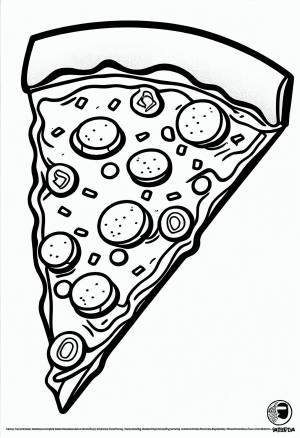 Раскраска пицца