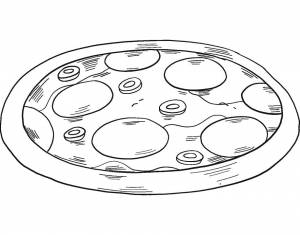 Раскраска Пицца Вкусная 2