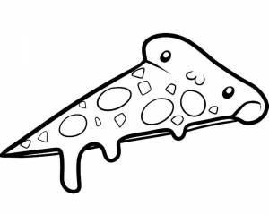 Раскраски Рисунок пицца