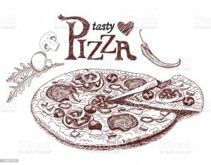 Пицца рисунок для детей