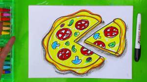 Как нарисовать ПИЦЦУ простые рисунки