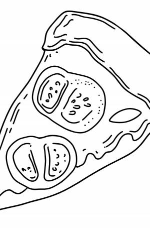 Раскраска пицца для детей ♥ Онлайн и !