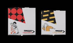 Айдентика сети пиццерий «Пицца-Синица»