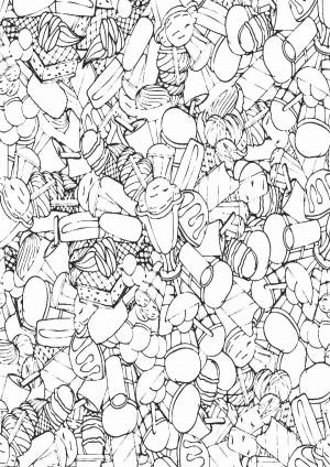 Раскраска антистресс Мороженое