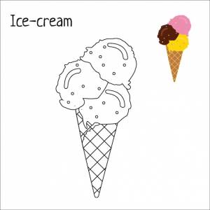 Раскраски мороженое