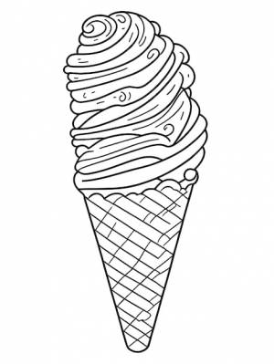 Раскраски с мороженым для детей