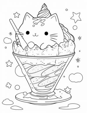 Раскраски Мороженое