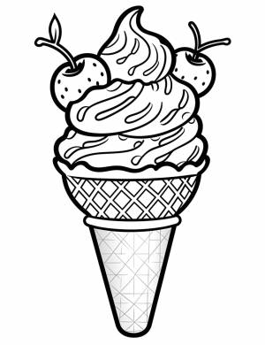 Раскраски Мороженое