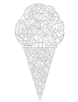 Раскраски Мороженое