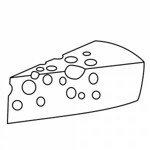 Раскраска сыр  и