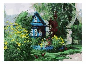 раскраска по номерам Белоснежка Домик в деревне, цены на Мегамаркет