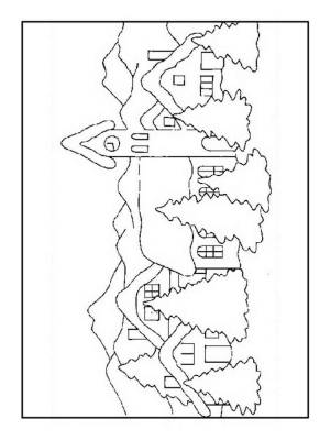 Раскраски Деревня