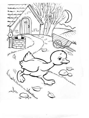 Раскраска Деревня