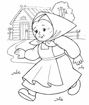 Бабушка в деревне