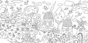 Раскраска мое село