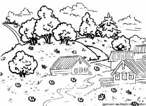 DataLife Engine > Версия для печати > Рисунок село мое родное раскраска