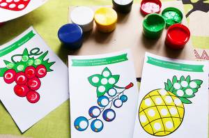 рисование пальчиками для детей картинки и шаблоныAmelica