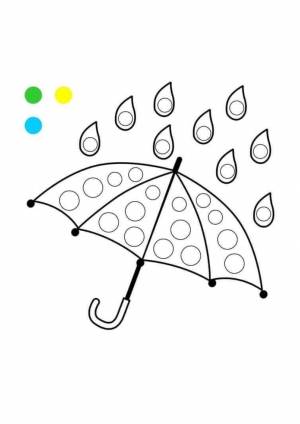 Пальчиковая раскраска осень