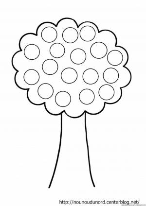 Раскраски Для пальчиковых красок для детей 1 года