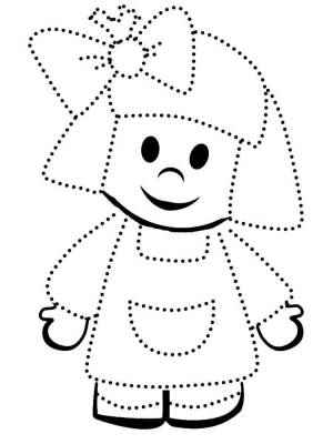 Раскраски по точкам для детей 3-4 лет
