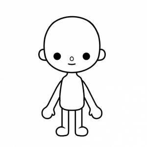 Раскраски Тока бока персонажи без одежки