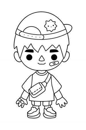 Раскраска Тока Бока Маленький Мальчик ♥ !