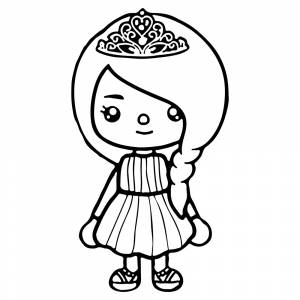 Раскраска Тока Бока Эльза