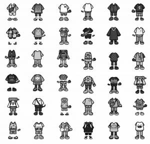 Раскраски Тока бока с одеждой и аксессуарами
