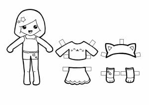 Раскраски Тока бока персонажи с одеждой