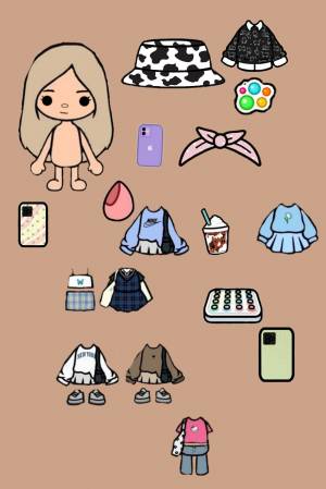 Раскраски тока бока одежда