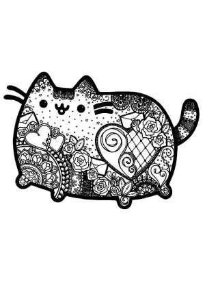 Раскраски кот Пушин