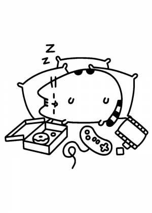 Раскраски кот Пушин