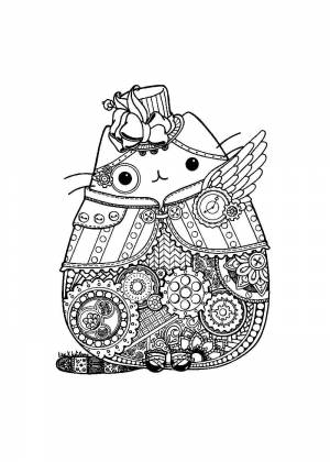 Раскраски кот Пушин