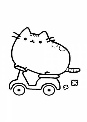 Раскраски кот Пушин