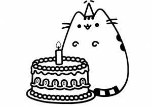 Раскраски Кот Пушин