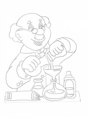 Раскраски Химия   в формате