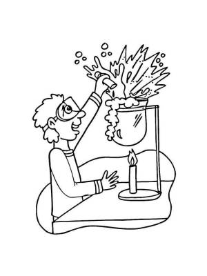 Раскраски Химия