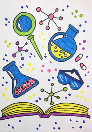 Наука рисунок наука химия книга